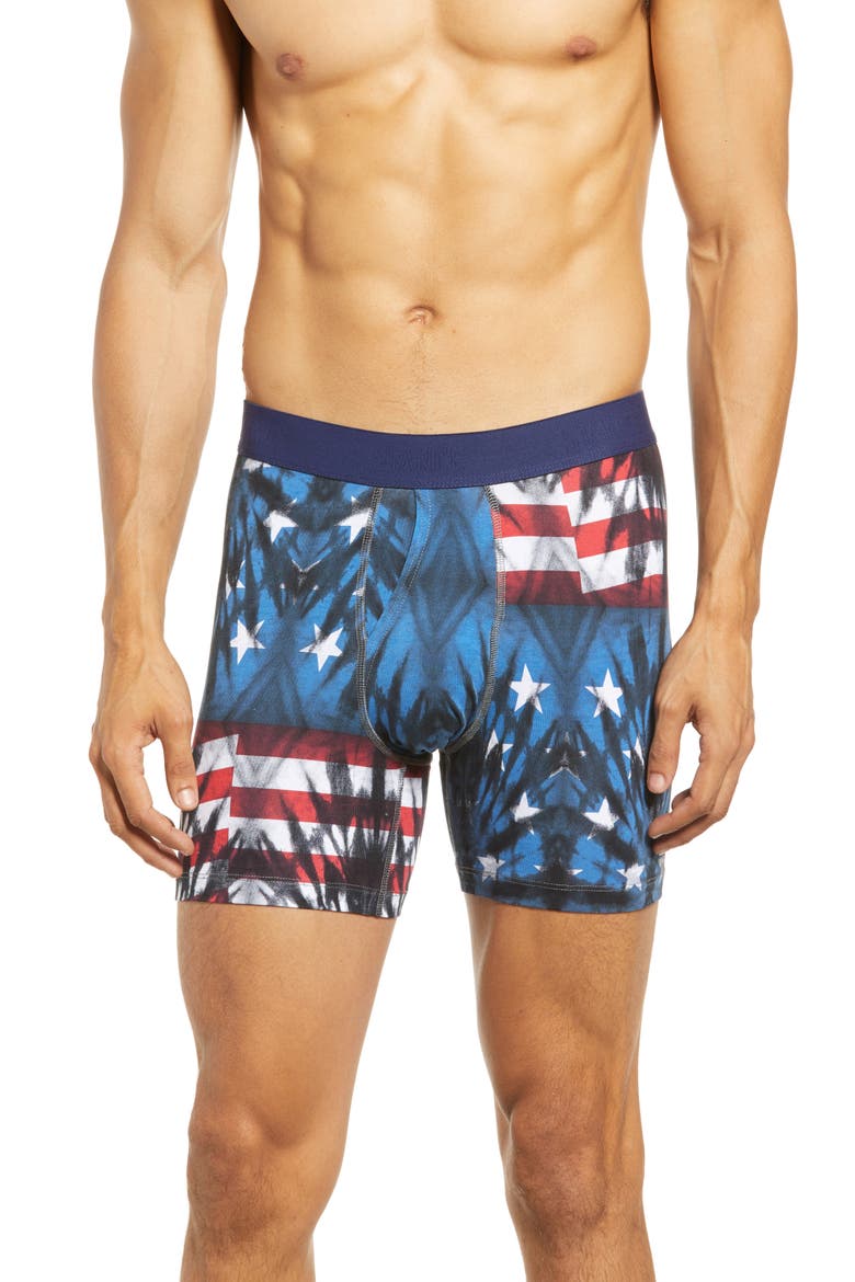 Men's Banner Boxer Briefs, Main, color, BLUE