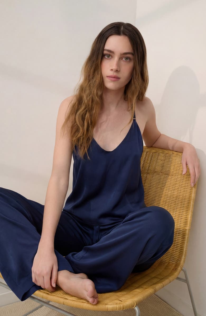 Lunya Washable Silk Bias Cut Cami Pajamas, Alternate, color, 
