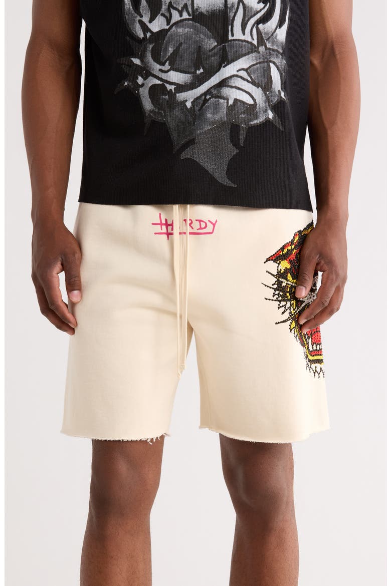 Retro Tiger Shorts, Main, color, IVORY