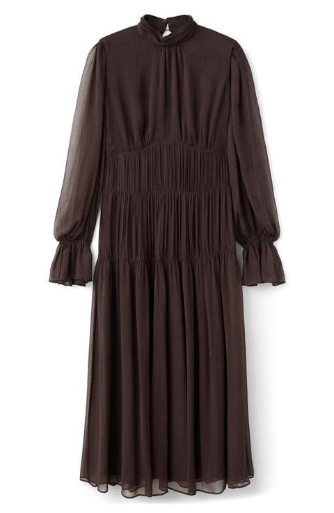 Long Sleeve Tiered Dress