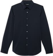 Theory Sylvain ND Structure Knit Button-Up Shirt