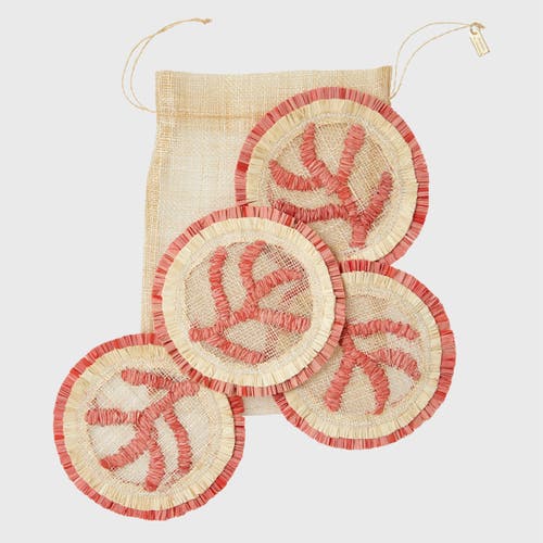 Joanna Buchanan Hand Beaded Coasters In Multi