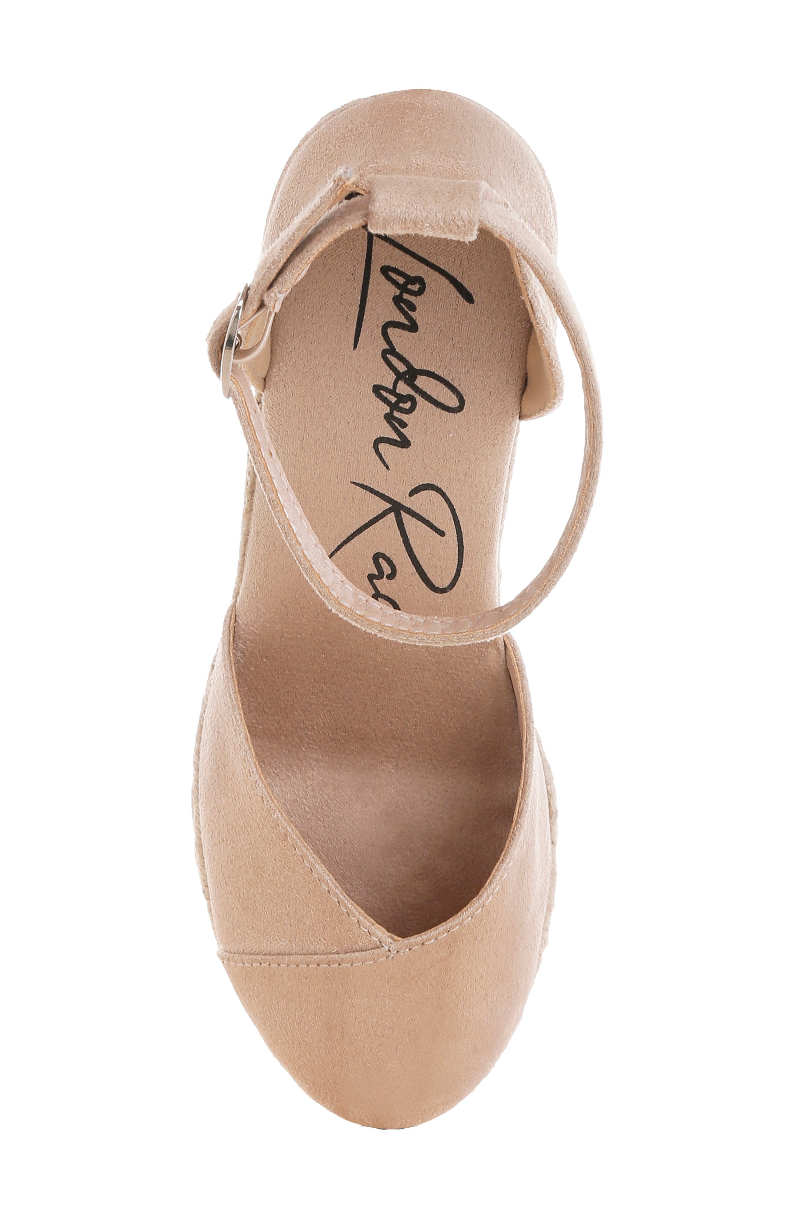 Nuclas Ankle Strap Espadrille Wedge Sandal, Alternate, color, BEIGE