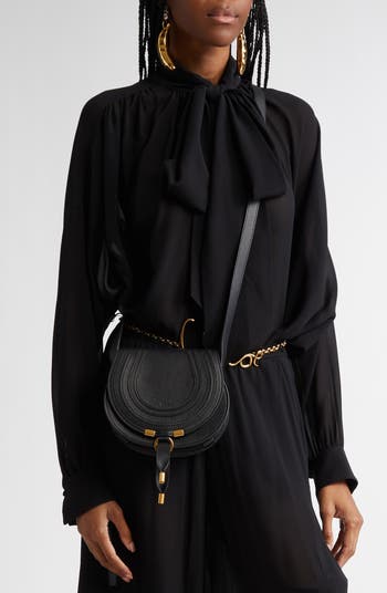 【送関込】Chloe☆クロエ Small marcie bag Chloé Small Marcie Bag In Grained Leather in Cashmere grey