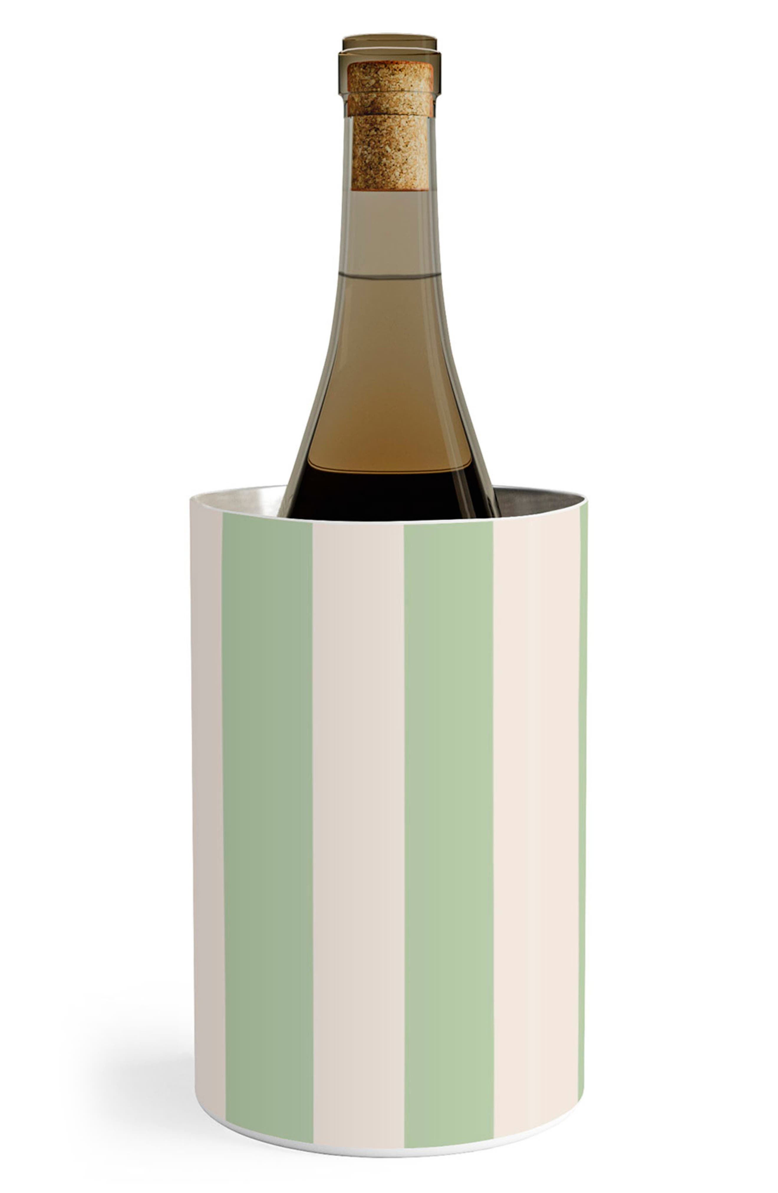 Deny Designs Veritcal Stripes Stainless Steel Wine Chiller