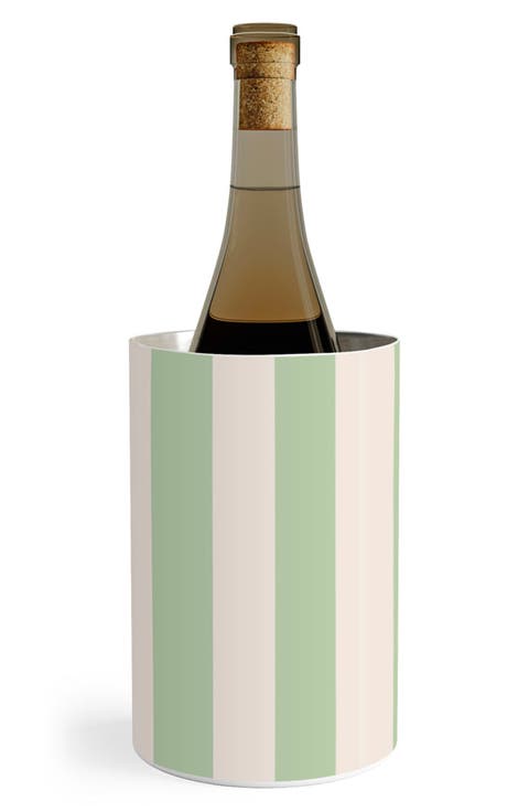Veritcal Stripes Stainless Steel Wine Chiller