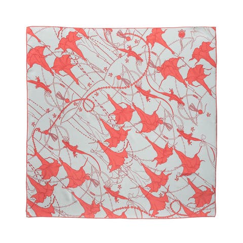 "Datura" Silk Bandana Scarf