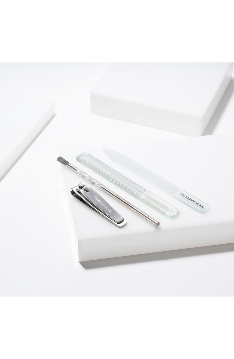 TWEEZERMAN Glass Manicure Set, Alternate, color,