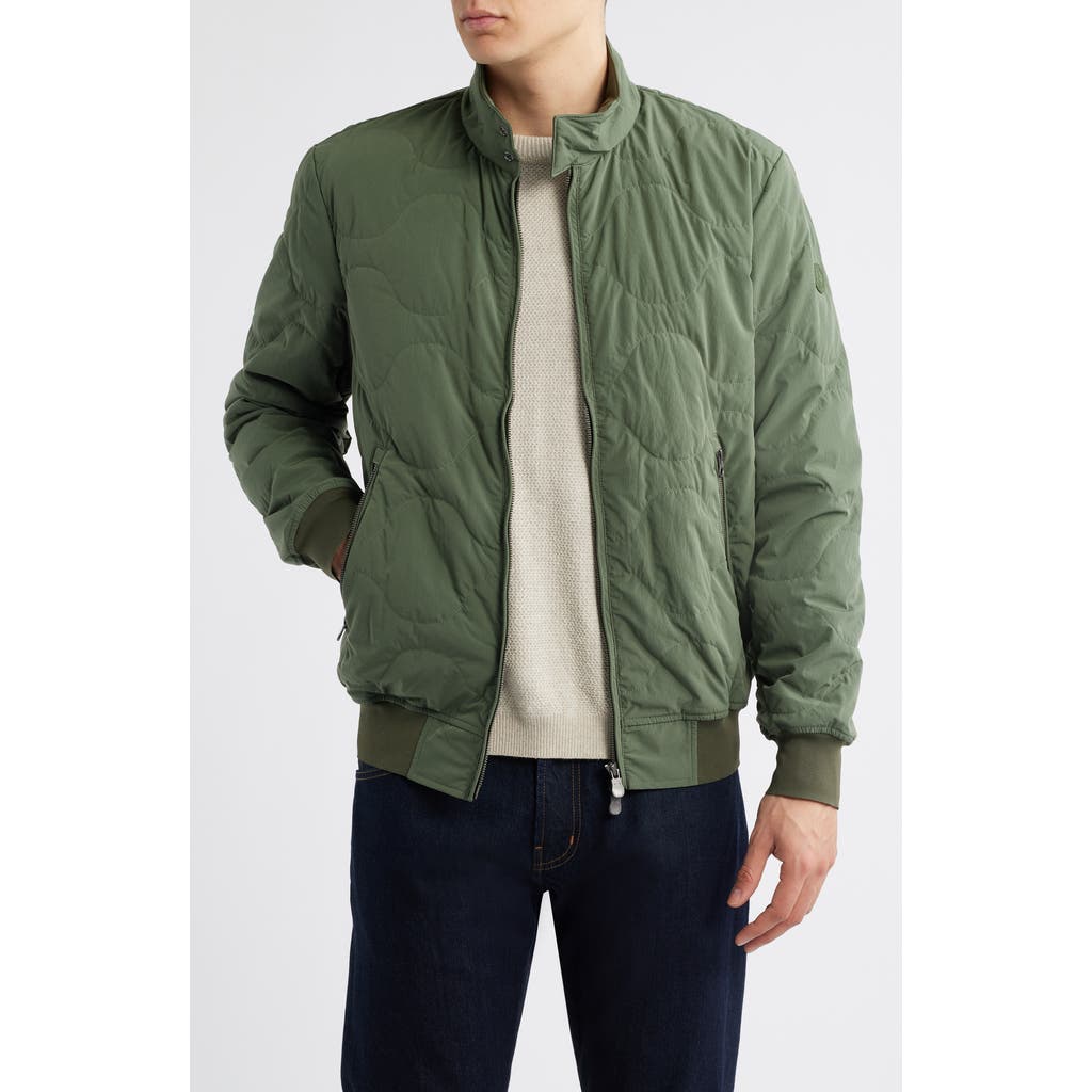 Save The Duck Stream Water Resistant Quilted Jacket In Green
