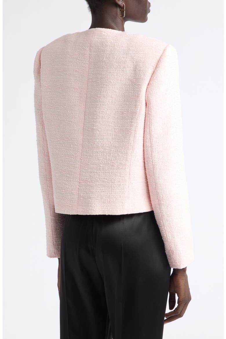 Crinkle Tweed Jacket, Alternate, color, PINK