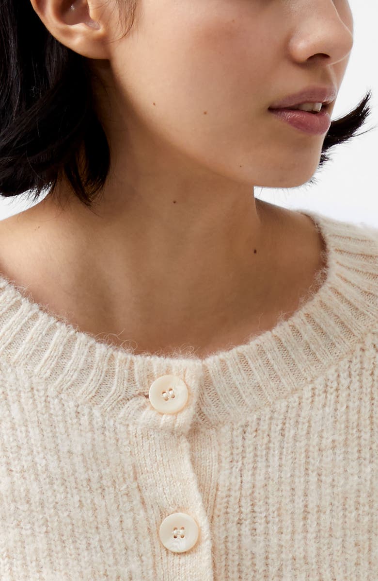 French Connection Fluffy Cardigan, Alternate, color, 10-Classic Cream