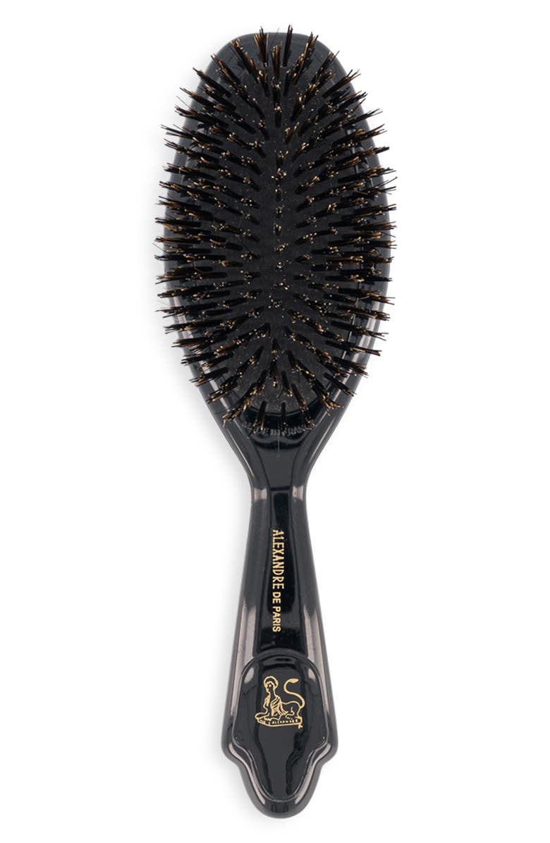 Alexandre de Paris L'Élégante Smoothing Hairbrush, Alternate, color, Black
