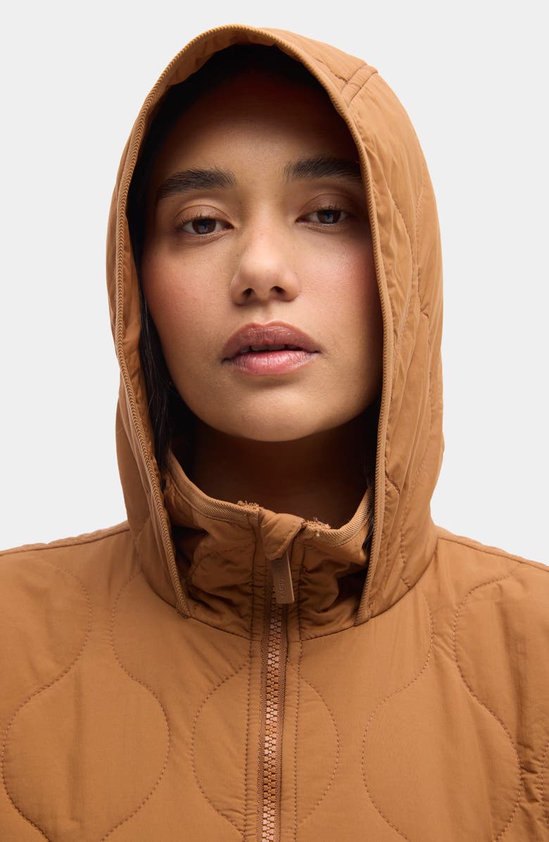 Halfdays Bessie Water Resistant Packable Quilted Puffer Jacket, Alternate, color, Nuthatch