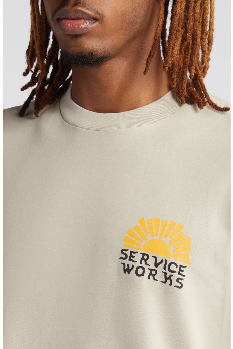 Sunny Side Up Organic Cotton Graphic T-Shirt, Alternate, color, STONE