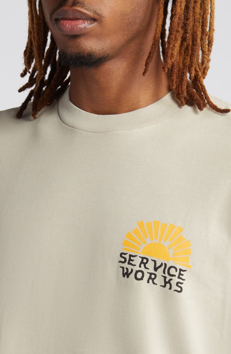 Service Works Sunny Side Up Organic Cotton Graphic T-Shirt, Alternate, color,