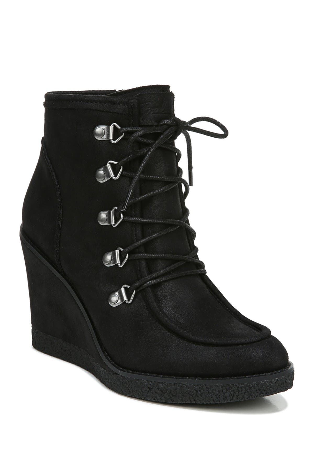 Zodiac Indy Lace-Up Wedge Boot, Main, color, 