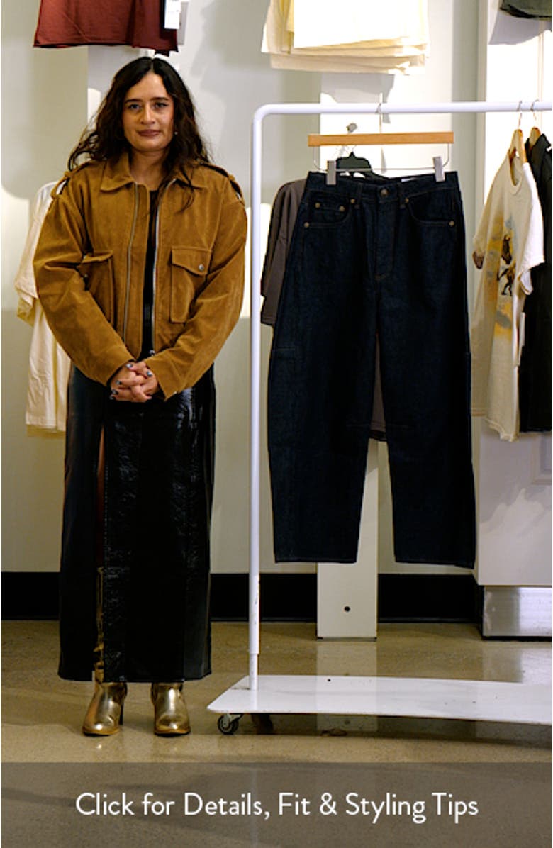 Charlie Super High Waist Crop Barrel Jeans, sales video thumbnail