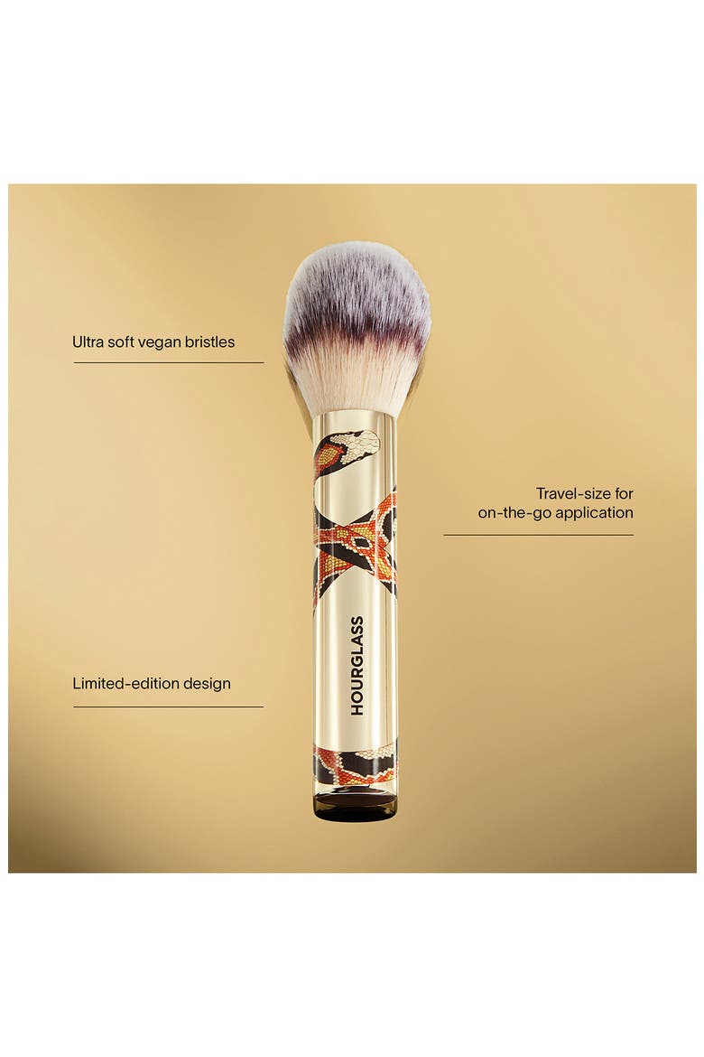 Veil Snake Print Travel Size Powder Brush, Alternate, color, NO COLOR
