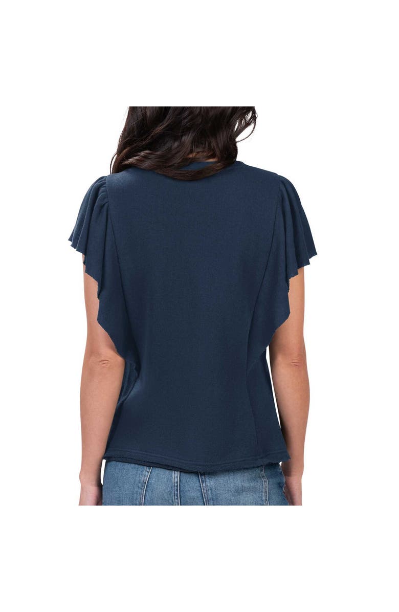 G-III 4HER BY CARL BANKS Women's G-III 4Her by Carl Banks Navy Cleveland Guardians Crowd Wave T-Shirt, Alternate, color, Navy