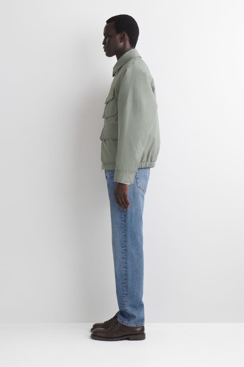 Padded Nylon Utility Jacket, Alternate, color, SAGE GREEN