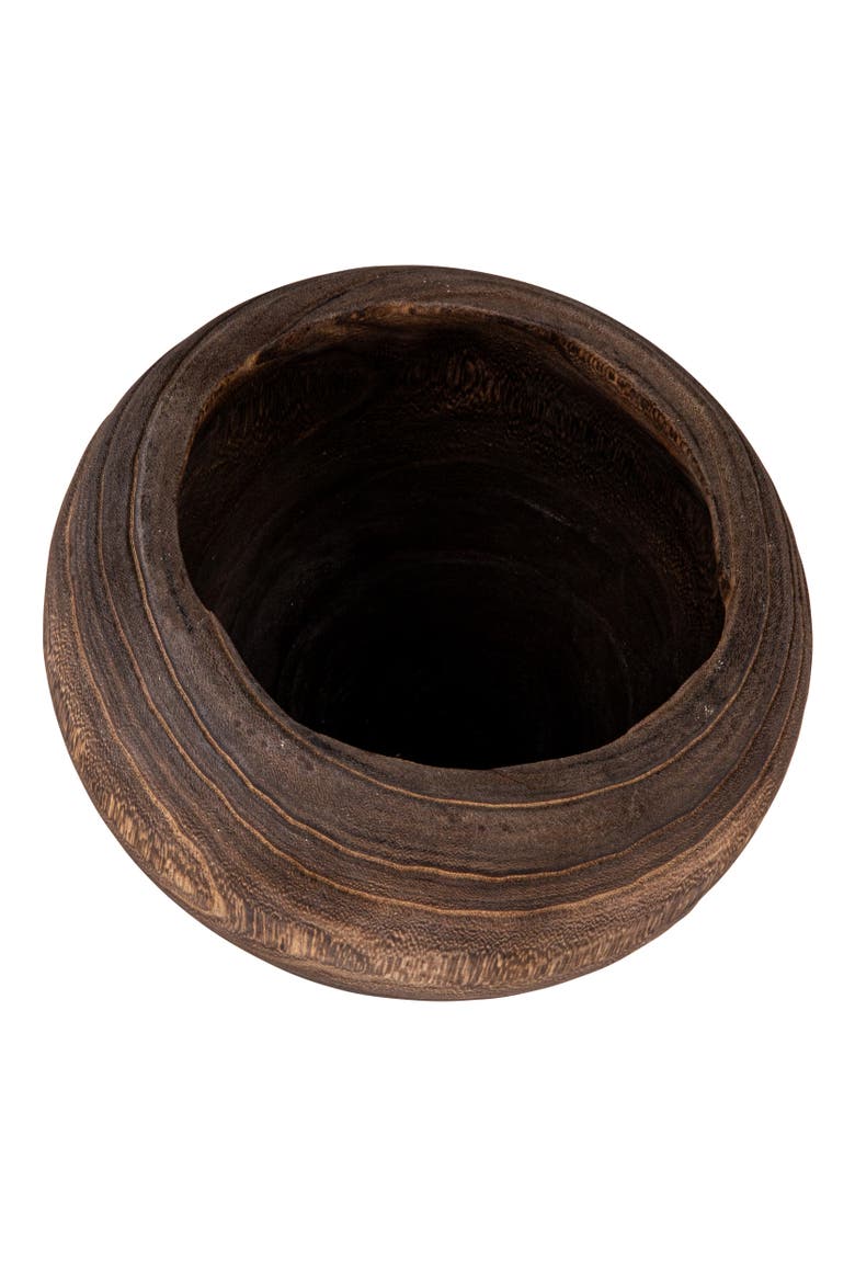 Compact Paulownia Wood Planter, Stained Finish, Main, color, Natural