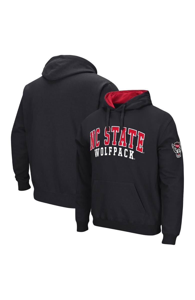 COLOSSEUM Men's Colosseum Black NC State Wolfpack Double Arch Pullover Hoodie, Main, color, Black