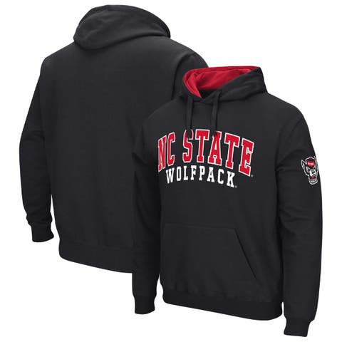 Men's Colosseum Black NC State Wolfpack Double Arch Pullover Hoodie