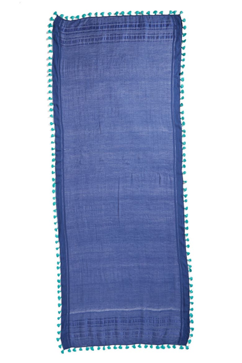 Tassel Scarf, Alternate, color, BLUE