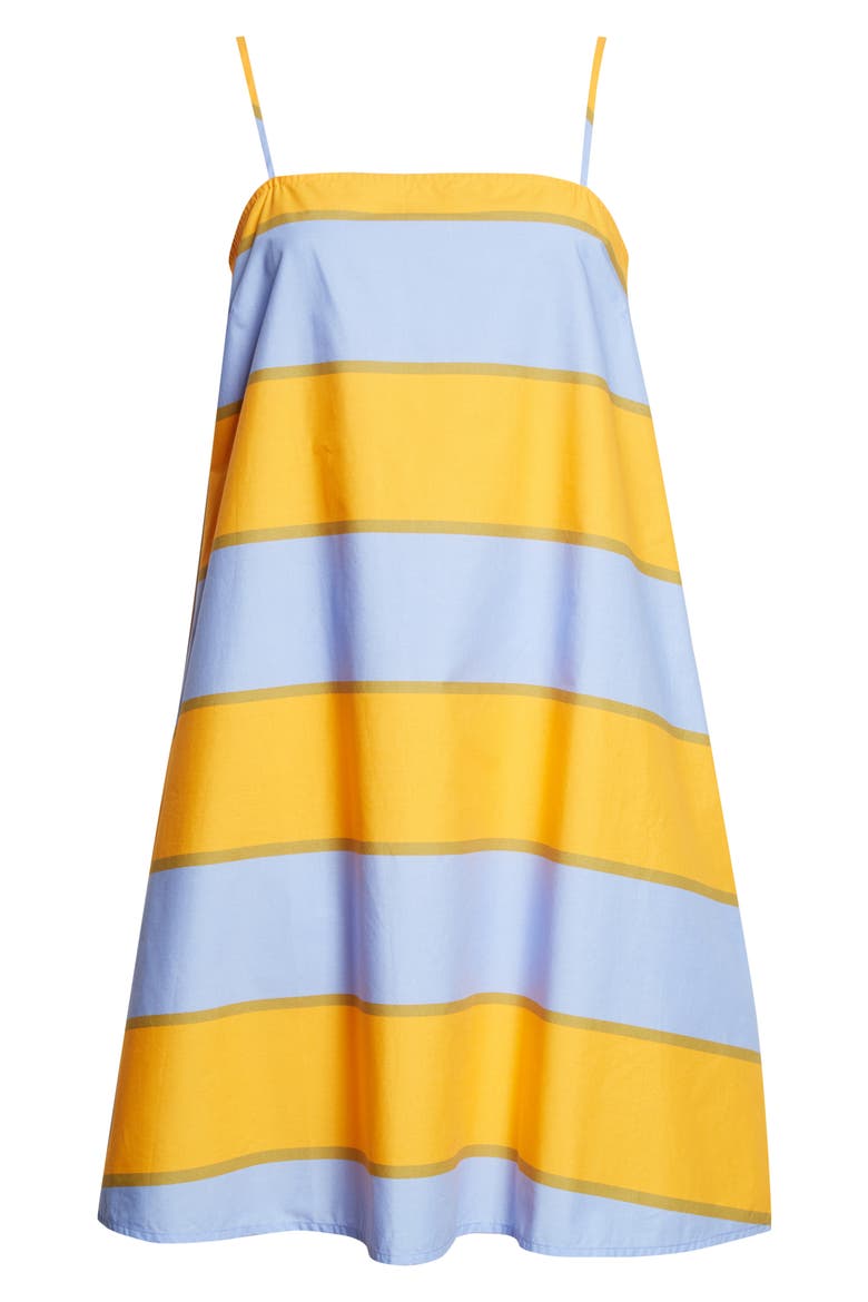Pelit Galleria Colorblock Stripe Cotton Dress, Alternate, color, BLUE ORANGE