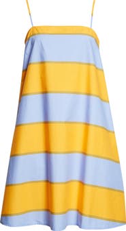 Marimekko Pelit Galleria Colorblock Stripe Cotton Dress