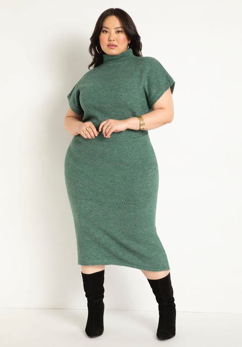 Short Sleeve Sweater Dress