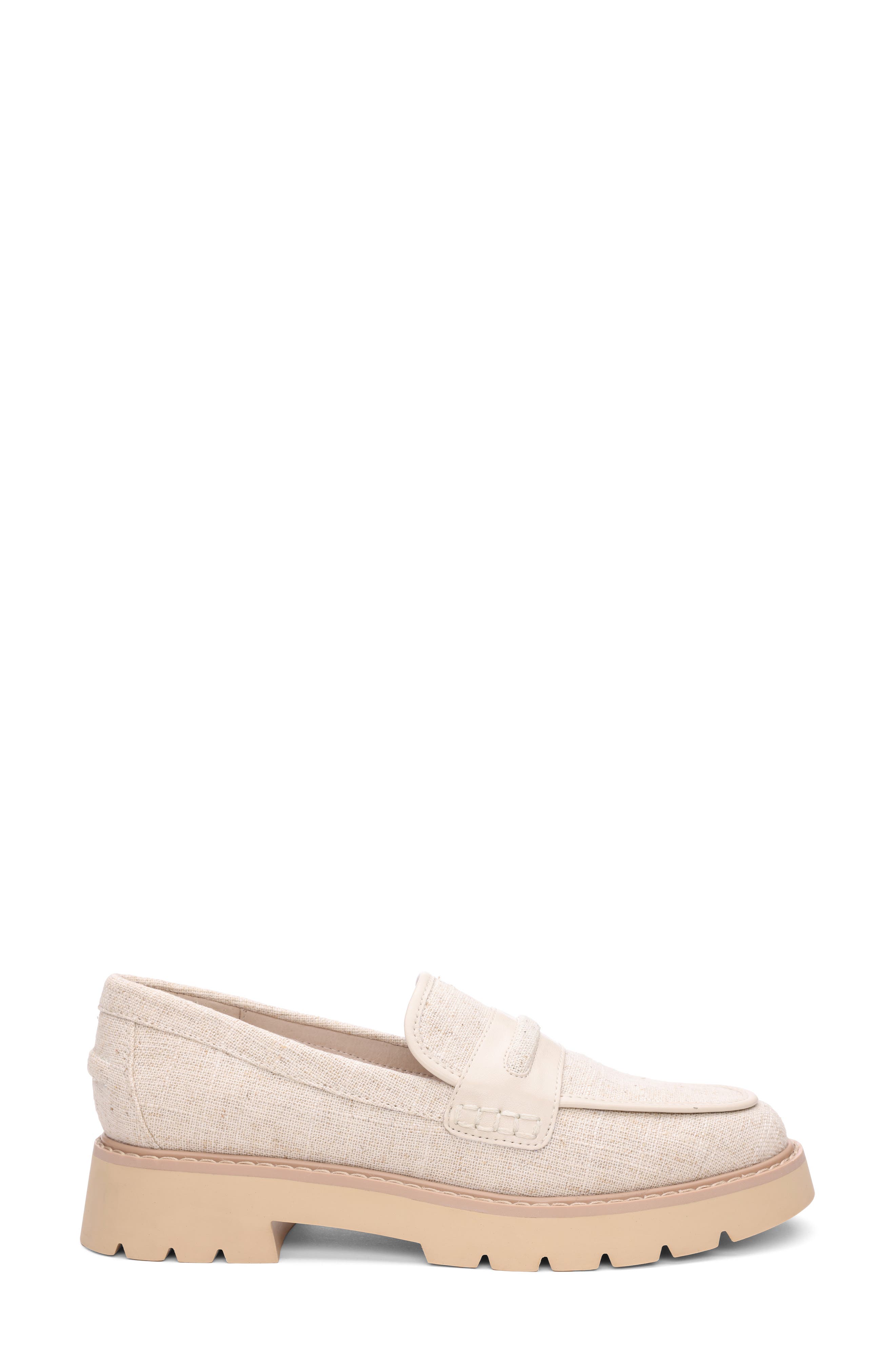 Sanctuary Westside Lite Linen Platform Loafer, Alternate, color, 