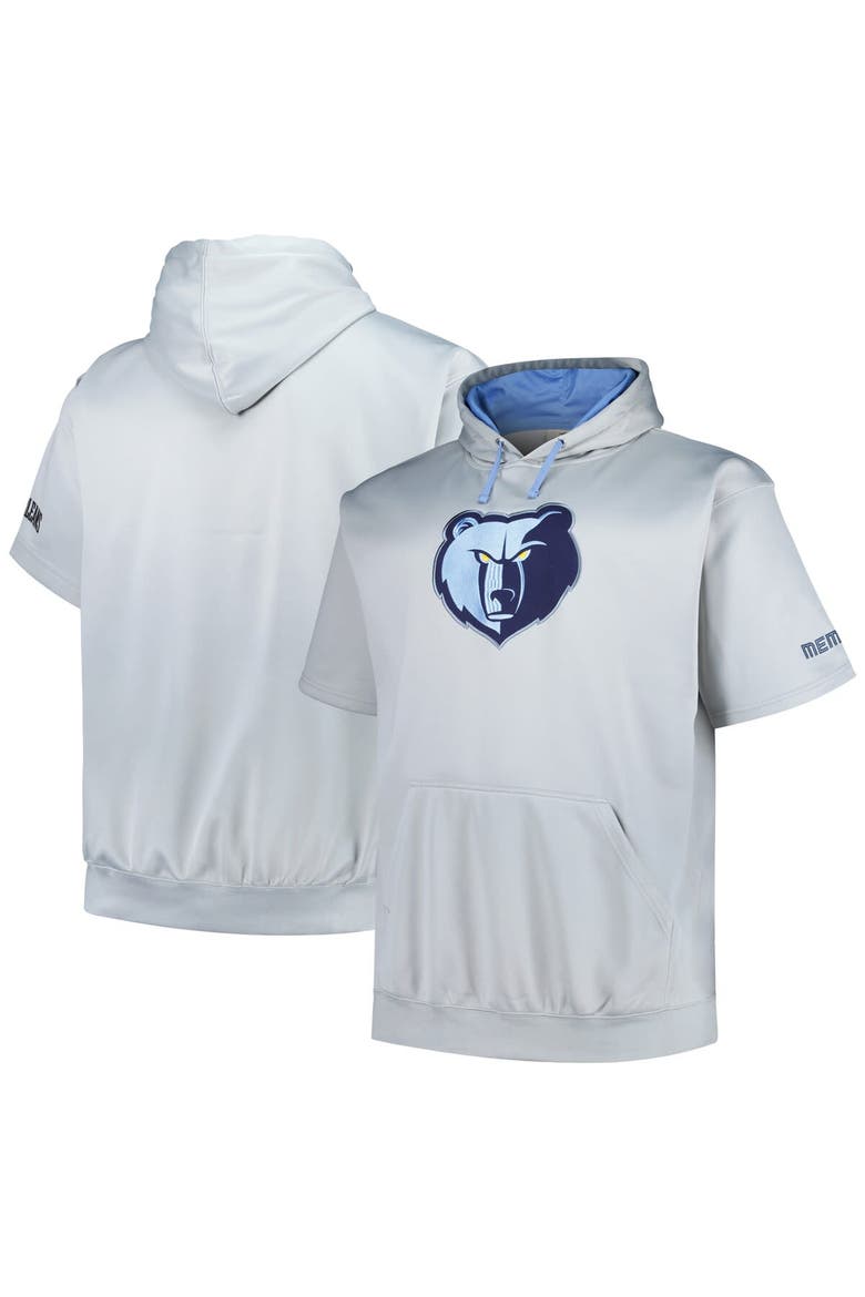 Men's Fanatics Branded Silver Memphis Grizzlies Big & Tall Logo Pullover Hoodie, Main, color, Silver