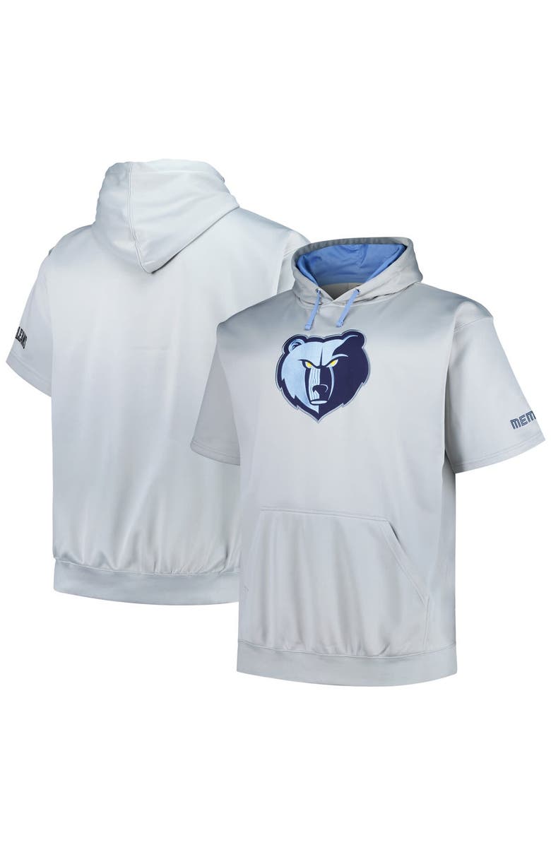 FANATICS Men's Fanatics Branded Silver Memphis Grizzlies Big & Tall Logo Pullover Hoodie, Main, color, Silver