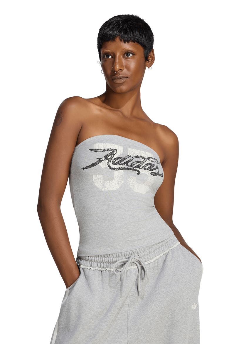 Graphic Tube Top, Main, color, GREYHEATHER