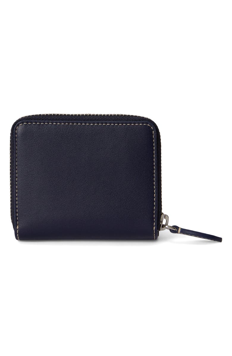 Polo Ralph Lauren Bear Graphic Leather Billfold Wallet, Alternate, color, Newport Navy
