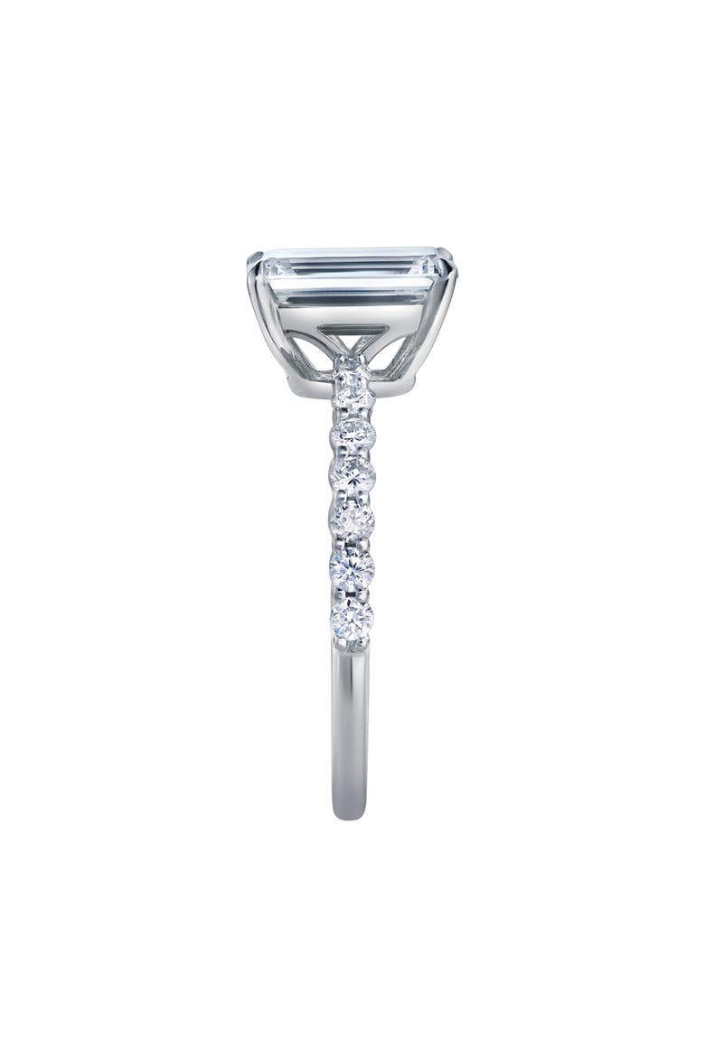 Calista 14K White Gold Emerald Cut Lab Grown Diamond Engagement Ring - 2.55 ctw, Alternate, color, 14K White Gold