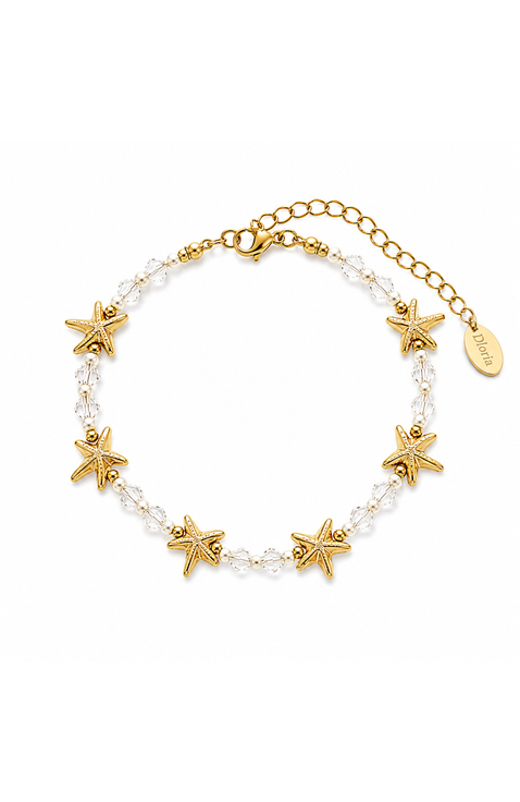 Seaside Starfish Beaded Bracelet