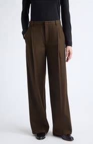 Vince Camille Mid Rise Wide Leg Trousers