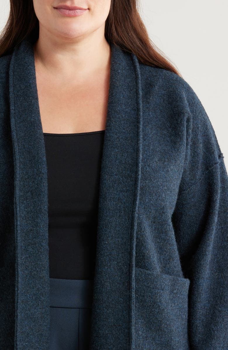 Eileen Fisher Shawl Collar Wool Cardigan, Alternate, color, 
