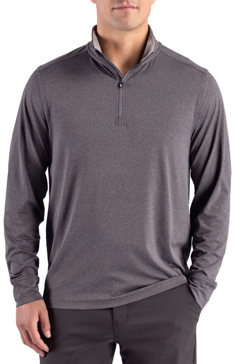 CBUK by Cutter & Buck Forge Epic Confidence Performance Quarter Zip Pullover, Main, color, 