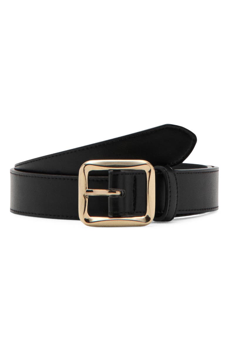 MANGO Square Buckle Belt, Main, color, 