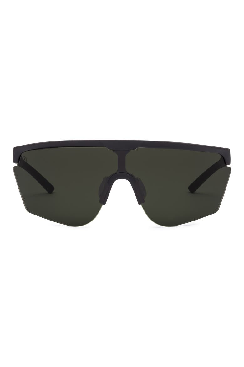 Cove Polarized Shield Sunglasses, Main, color, MATTE BLACK/ GREY POLAR