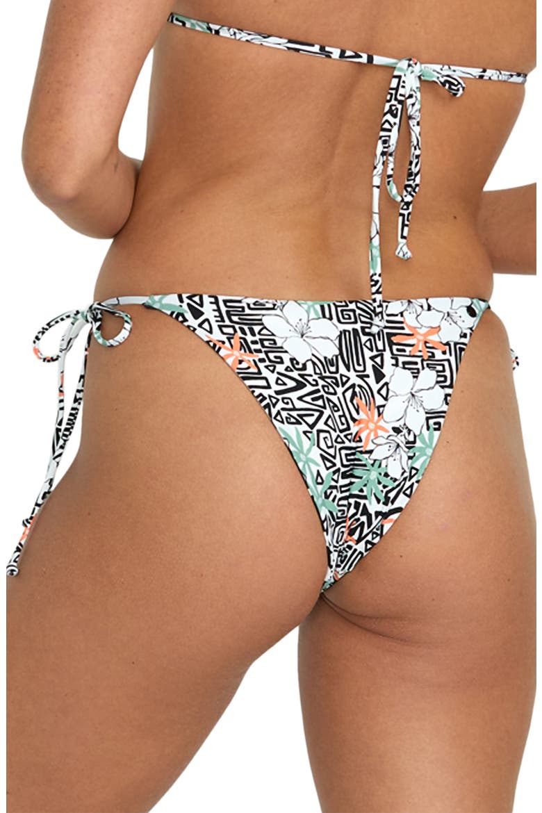 Sol Rebel Reversible Side Tie Bikini Bottoms, Alternate, color, WHITE/BLACK