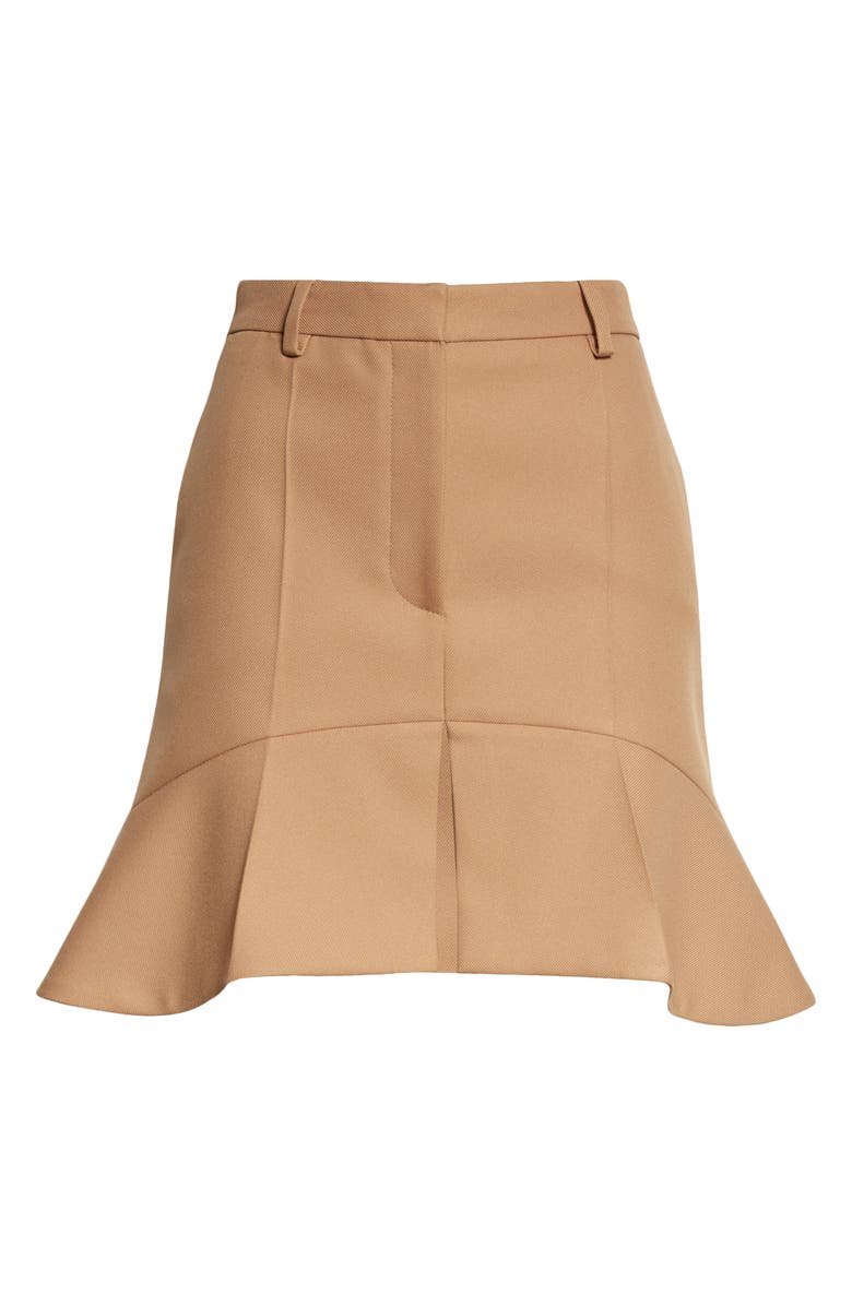 Stella McCartney Arabella Peplum Twill Miniskirt, Alternate, color,