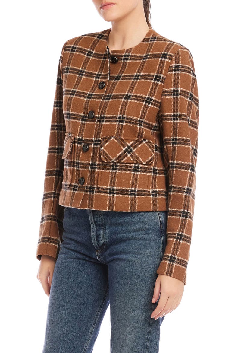 Jackie Plaid Jacket, Alternate, color, PLAID