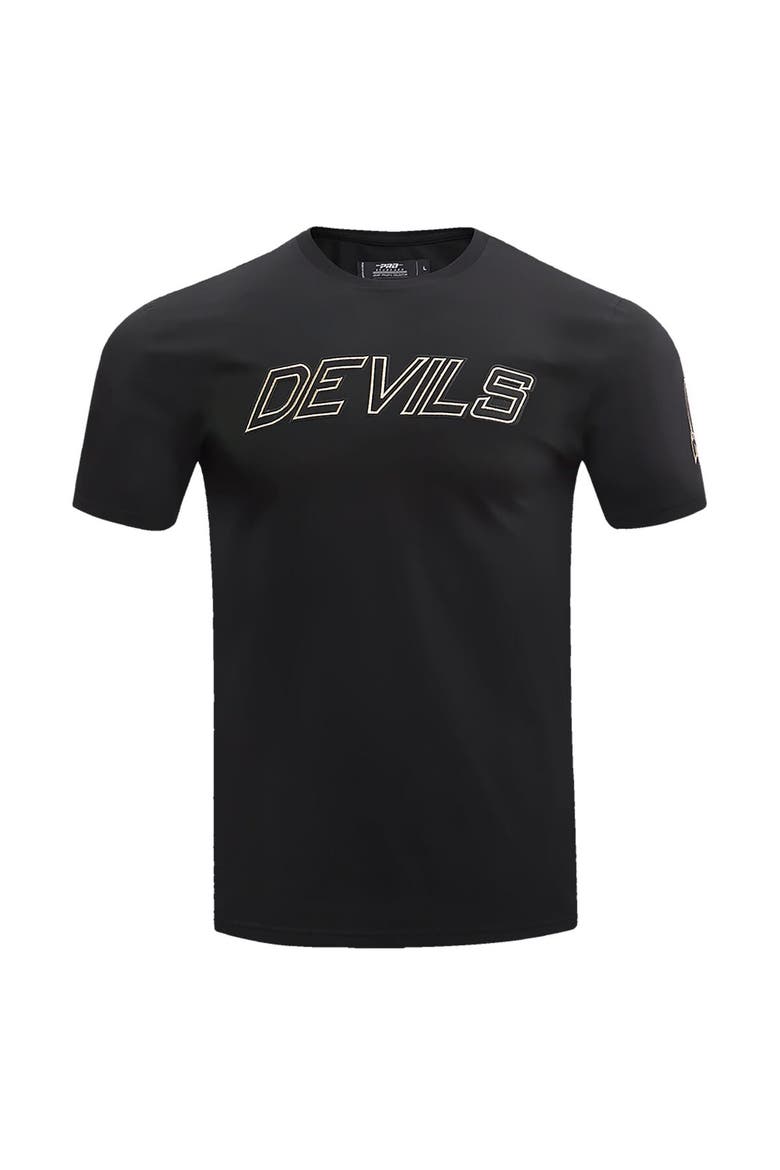 Men's Pro Standard Black New Jersey Devils Wordmark T-Shirt, Alternate, color, Black