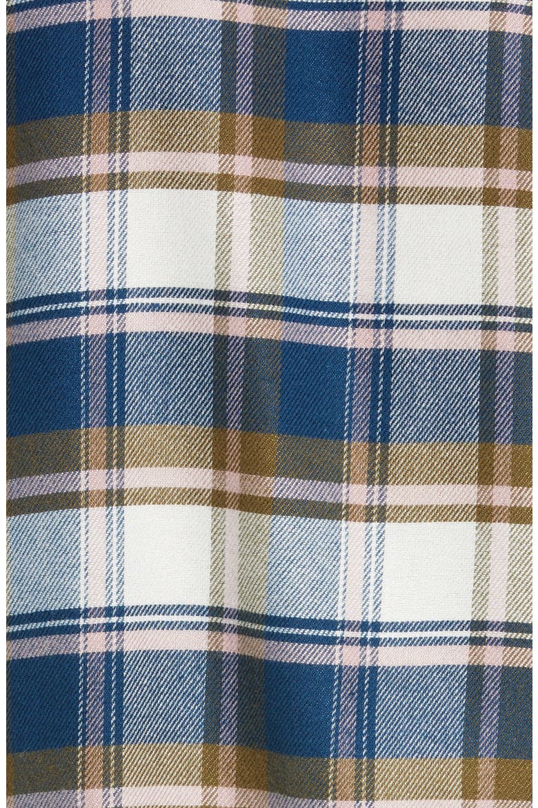 Flannel Pajamas, Alternate, color, BLUE POSEIDON POP CHECK