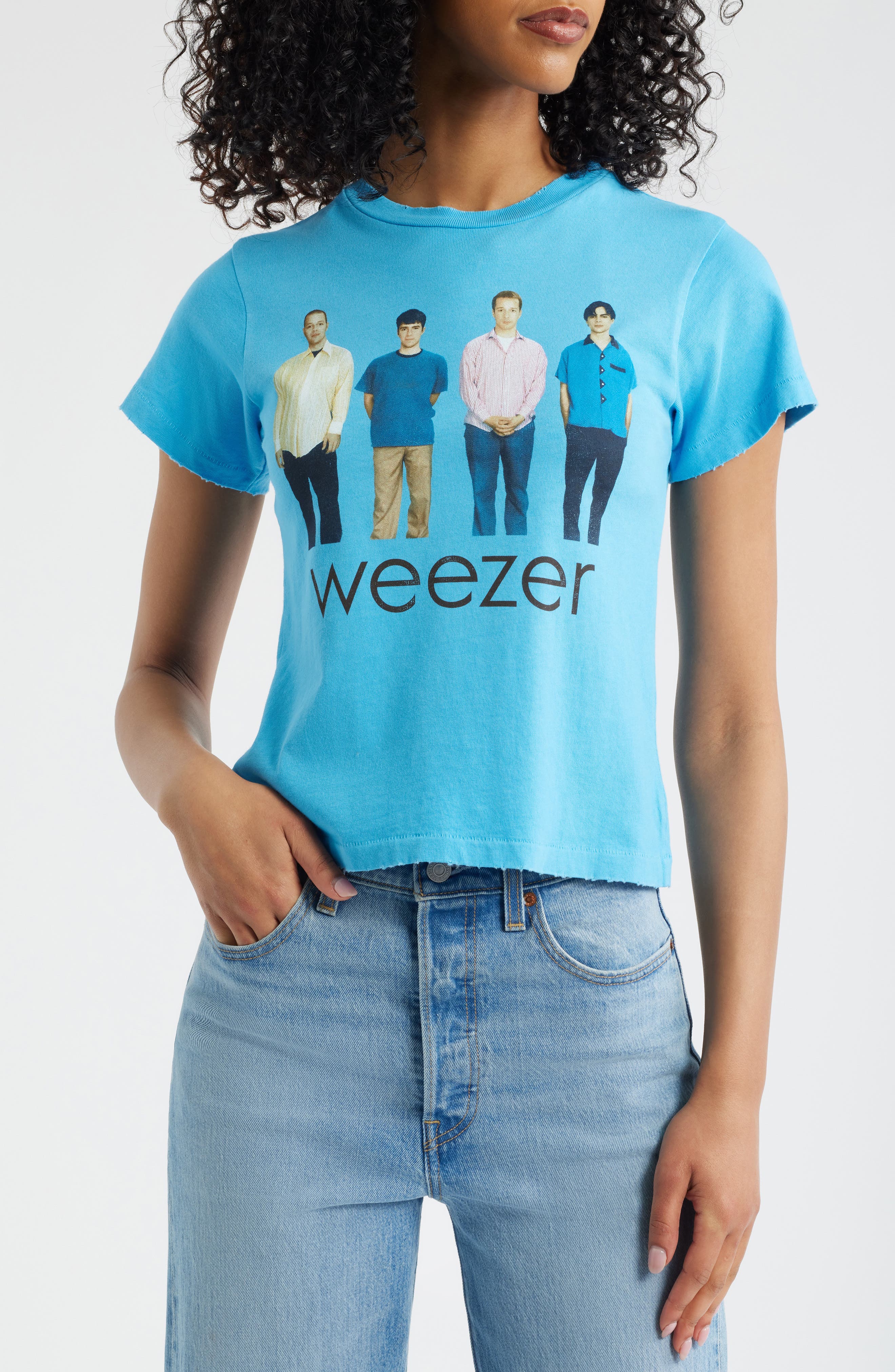 Daydreamer Weezer Blue Album Cotton Graphic T-Shirt