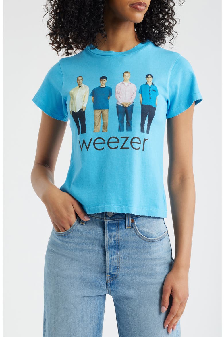 Weezer Blue Album Cotton Graphic T-Shirt, Main, color, ULTRA BLUE